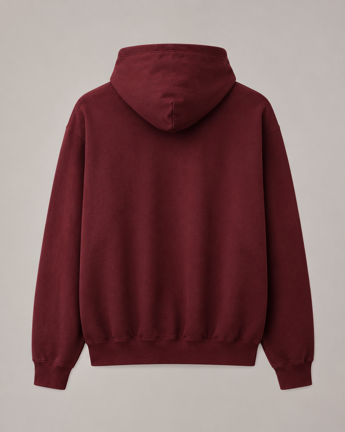 Hoodie granate, vista trasera